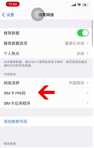 崖州苹果14维修网分享如何给iPhone14的SIM卡设置密码 