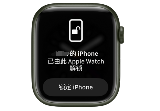 崖州苹果手机维修分享用 AppleWatch 解锁配备面容 ID 的 iPhone方法 