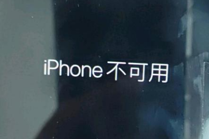 崖州苹果服务网点分享锁屏界面显示“iPhone 不可用”如何解决 